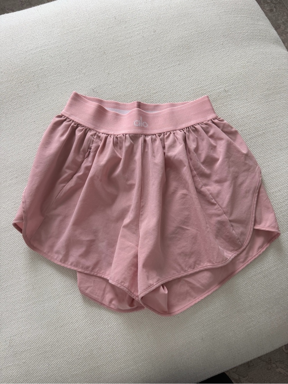 ALO Match Point Short - Pink Marshmallow